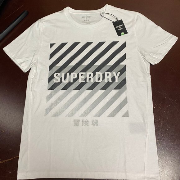 Superdry Crew Neck Pullover T Shirt Size Large - Picture 1 of 3